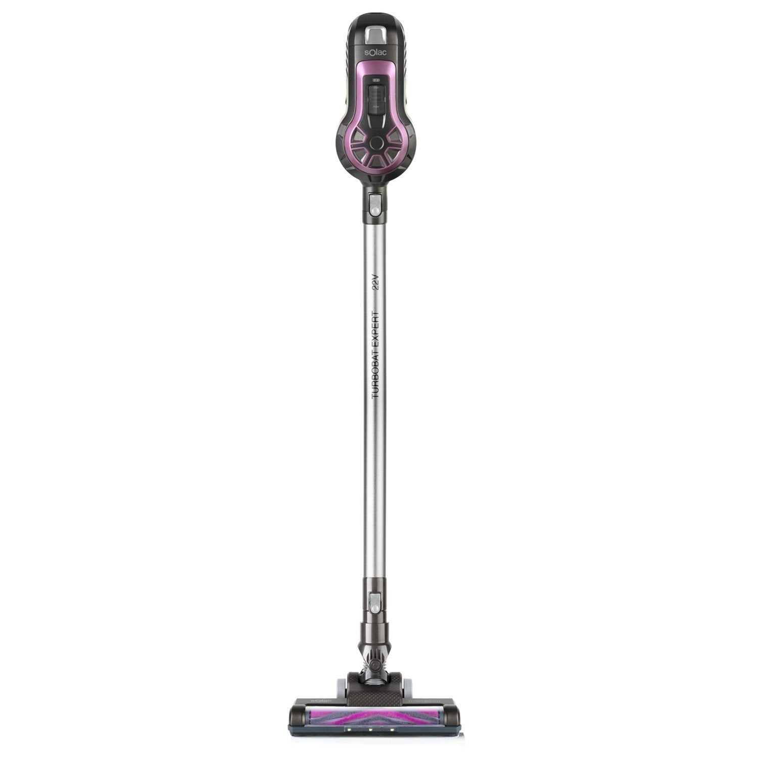 Solac Turbobat Expert 2-in-1 Cordless Stick Vacuum HEPA Bagless Black Violet
